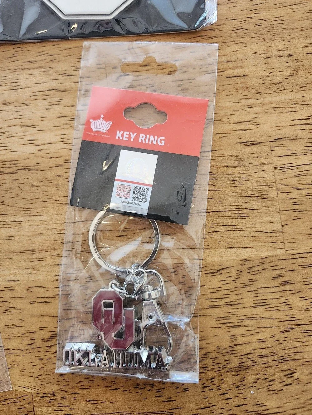 Oklahoma Car Coasters, Emblem Decal & Key Ring Set